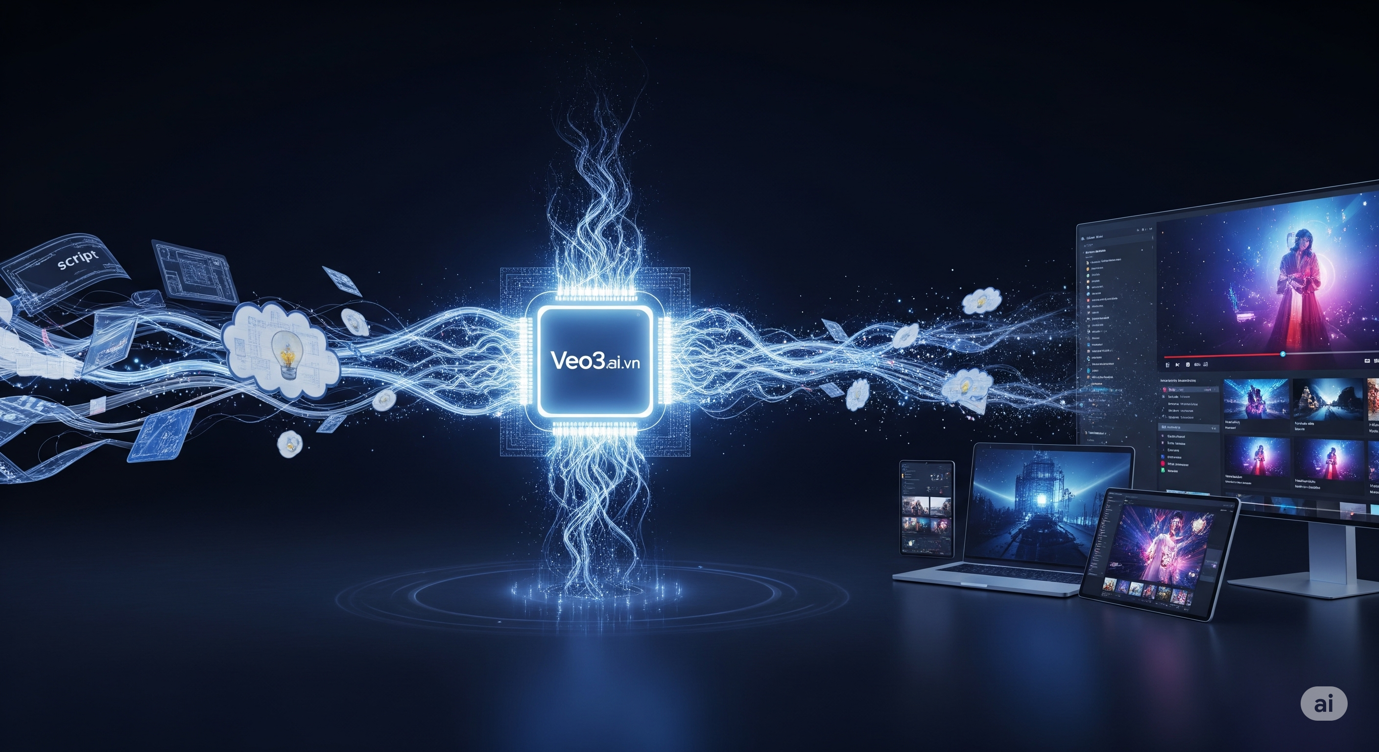 Dịch Vụ Video AI Toàn Diện | Từ Kịch Bản Đến Sản Xuất | Veo3.ai.vn